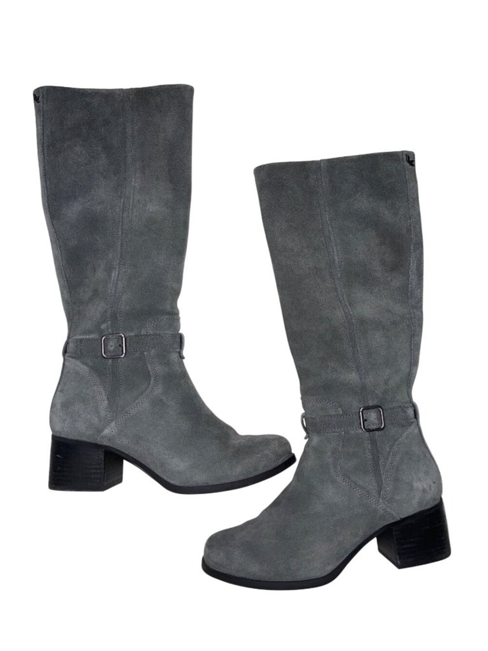 Koolaburra By UGG Madeley Gray Suede Tall Riding Boots Size 8